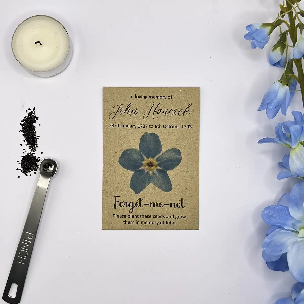 Forget Me Not Funeral Seeds Flower - Image 2